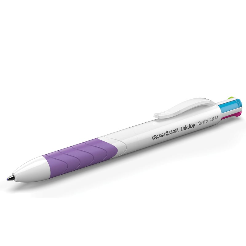 Paper Mate InkJoy Quatro 4-Colour Ballpoint Pen | Assorted Fun Colours | Medium Point (1.0mm) | 12 Count - Image 3